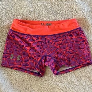 💖 Pink/Purple UnderArmor Compression Shorts 💖